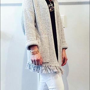 Madewell fringe cardigan